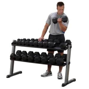 Body-Solid PRO Horizontal Dumbbell Rack- 60"