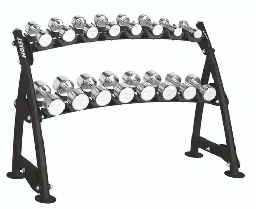 Hoist CF 3462-2 Commercial (2) Tier Horizontal Beauty Dumbbell Rack - Image 2
