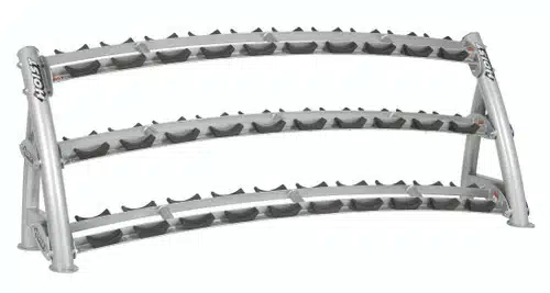 Hoist Fitness CF 3461-3 Commercial (3) Tier Horizontal Dumbbell Rack - Image 3