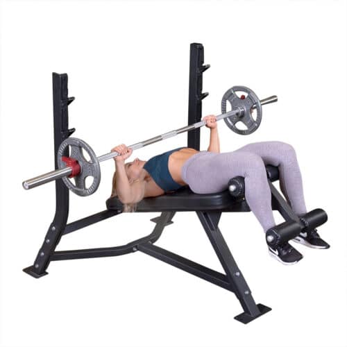 Pro Clubline Fixed Olympic Decline Bench by Body-Solid - Image 3