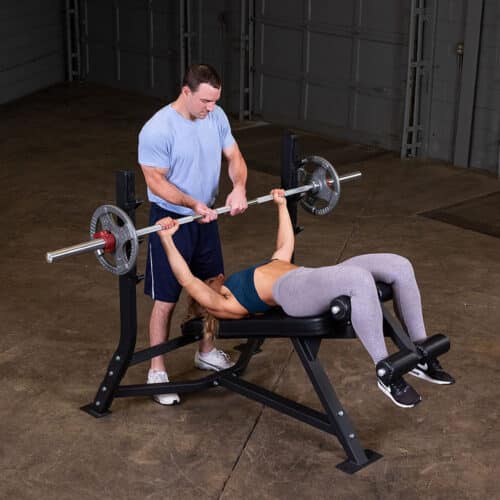 Pro Clubline Fixed Olympic Decline Bench by Body-Solid - Image 4
