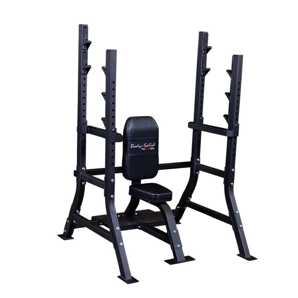 Pro Clubline Fixed Olympic Shoulder Press Bench by Body-Solid - Image 2