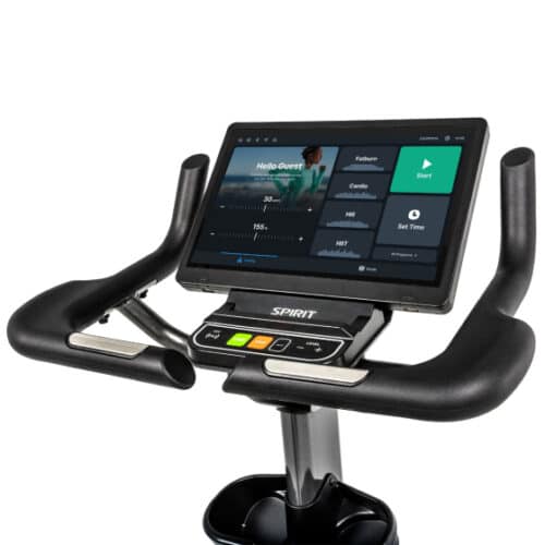 Spirit Fitness CU1000ENT Upright Bike; Commercial - Image 3