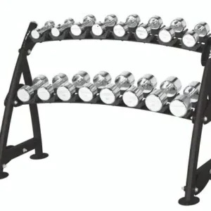 Hoist Fitness CF-3462-2 Commercial (2) Tier Horizontal Beauty Dumbbell Rack