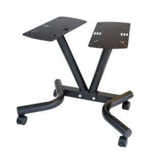 Body-Solid Adjustable Dumbbell Stand with Locking Caster Wheels