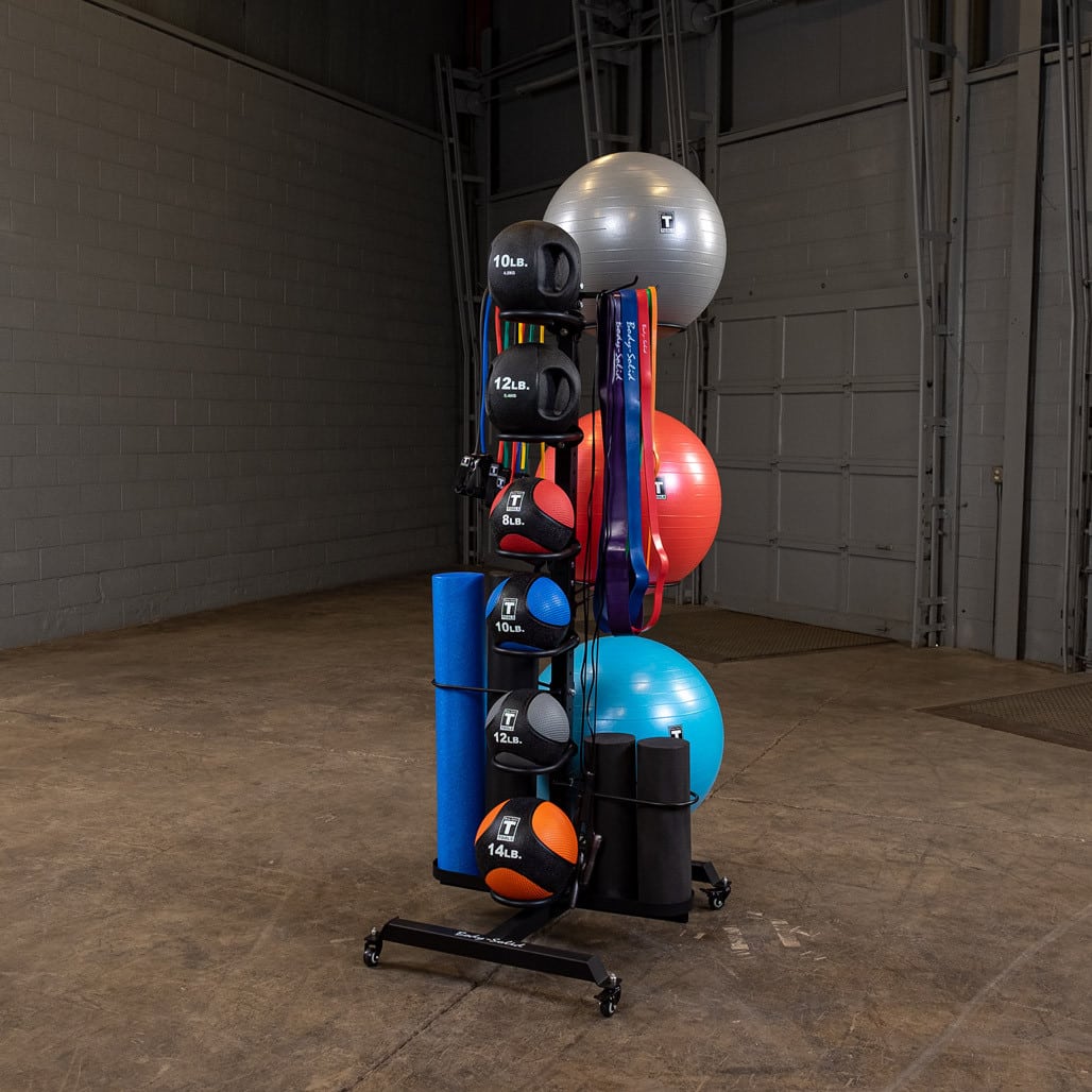 Body-Solid Mobile Multi Accessory Rack - Image 2