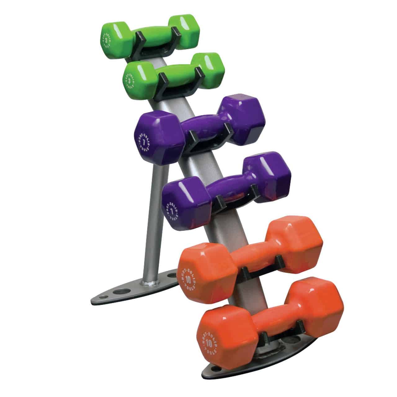 Body-Solid Small Vinyl Dumbbell Rack - Image 2