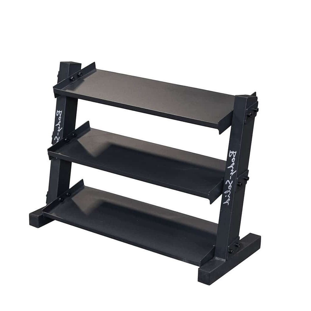 Body-Solid Vinyl and Neoprene Dumbbell Rack