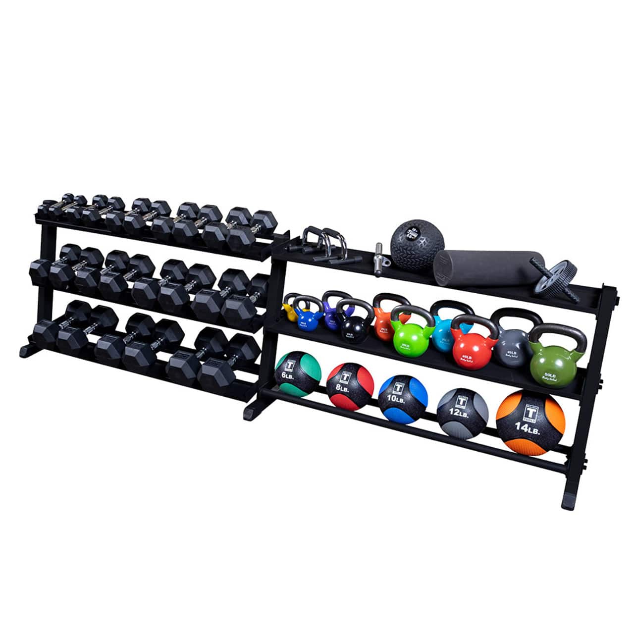Body-Solid 60 inch Medicine Ball Storage Shelf - Image 3