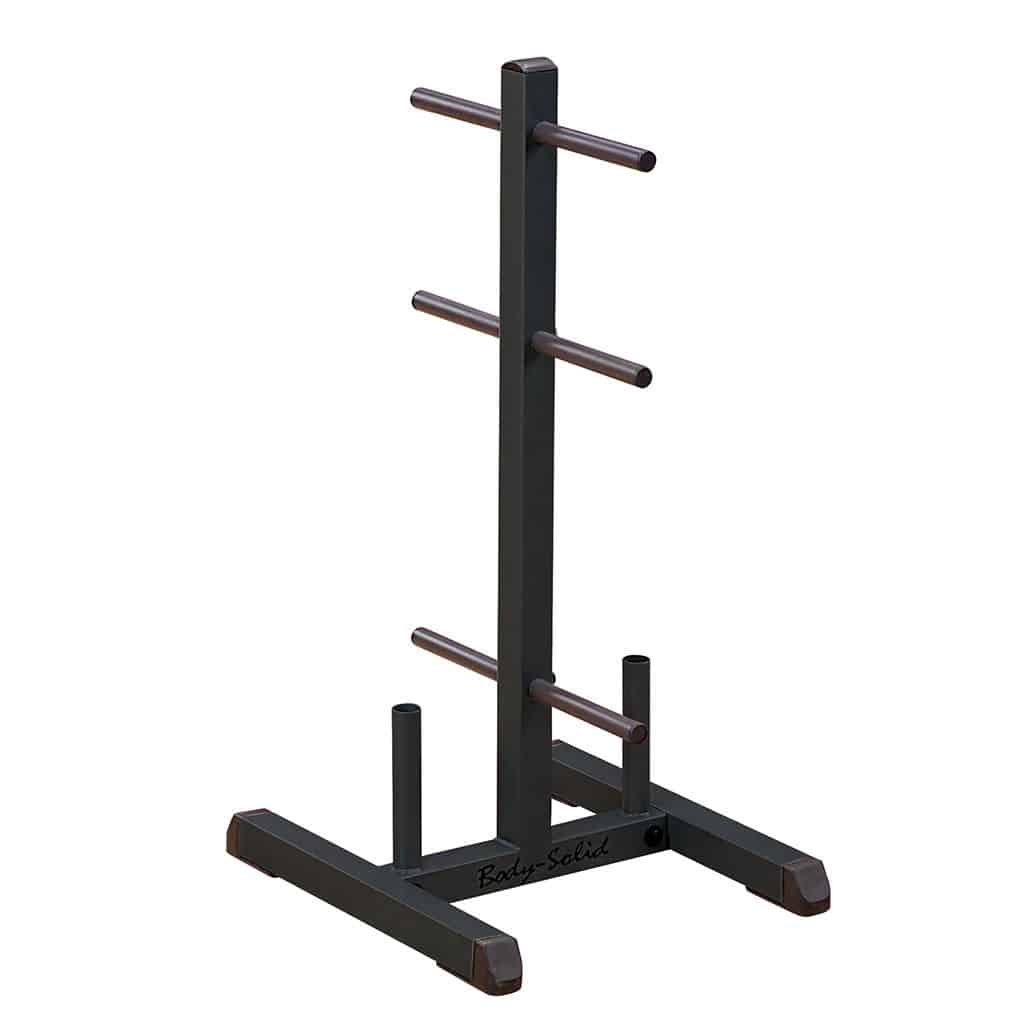 Body-Solid GWT56 Olympic Plate Tree and Bar Holder