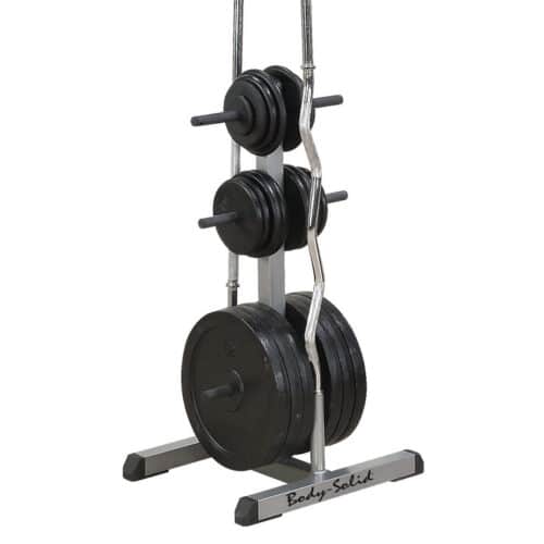 Body-Solid GWT56 Olympic Plate Tree and Bar Holder - Image 2