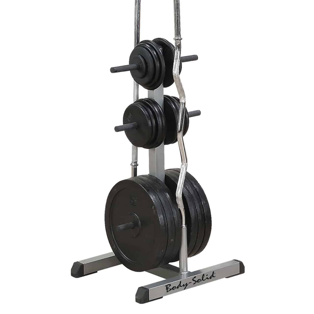 Body-Solid GWT56 Olympic Plate Tree and Bar Holder - Image 2