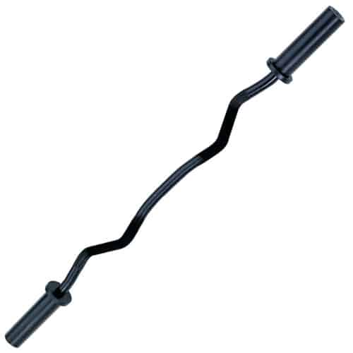 Body-Solid Olympic Curl Bar, Black
