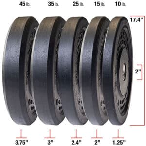 Body-Solid Premium Bumper Plate Set