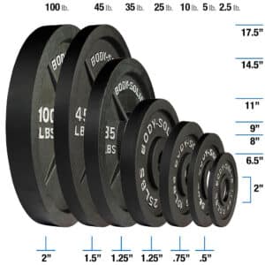 Body-Solid Cast Iron Olympic Plates