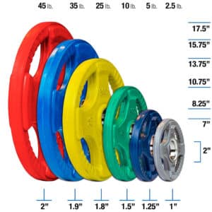 Body-Solid Olympic Color Grip Weight Plates