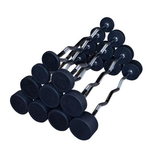 Body-Solid Tools Fixed Weight EZ Curl Barbell Set