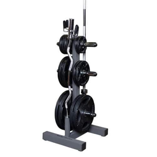 Body-Solid 6-Post Weight Tree and Bar Holder for Olympic Weight Plates - Image 2