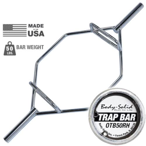 Body-Solid Olympic Trap Bar, with Raised Handles