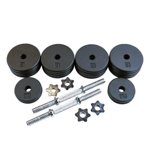 Body-Solid Tools Adjustable Dumbbells, 5 lb. to 45 lb. Pair - Image 2