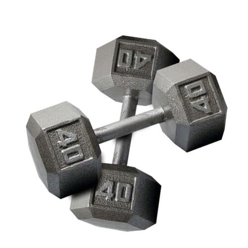 Body-Solid 5-50 lb. Hex Dumbbell Set with Storage Rack - Image 2