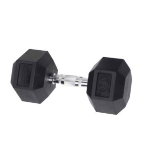 Body-Solid Rubber Hex Dumbbells