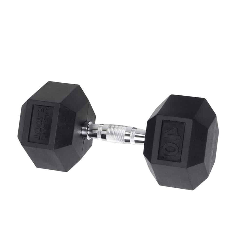 Body-Solid Rubber Hex Dumbbells