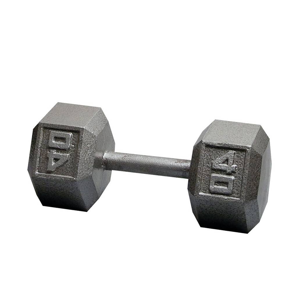 Body-Solid Iron Hex Dumbbells
